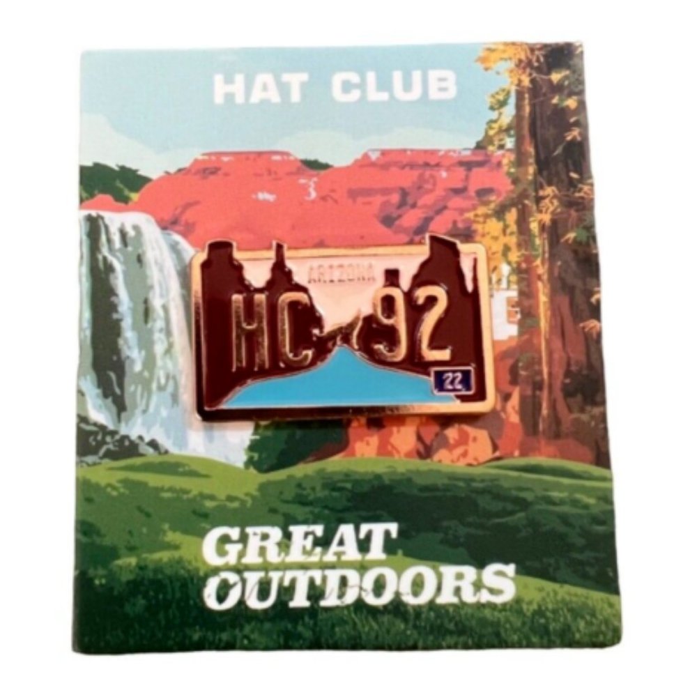 Hat Club Exclusive Great Outdoors Arizona License Plate Hat Pin